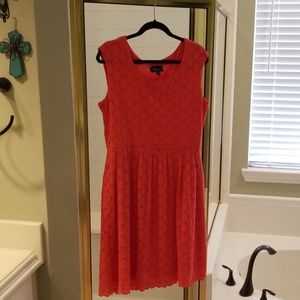 Eyelet, sleeveless dress